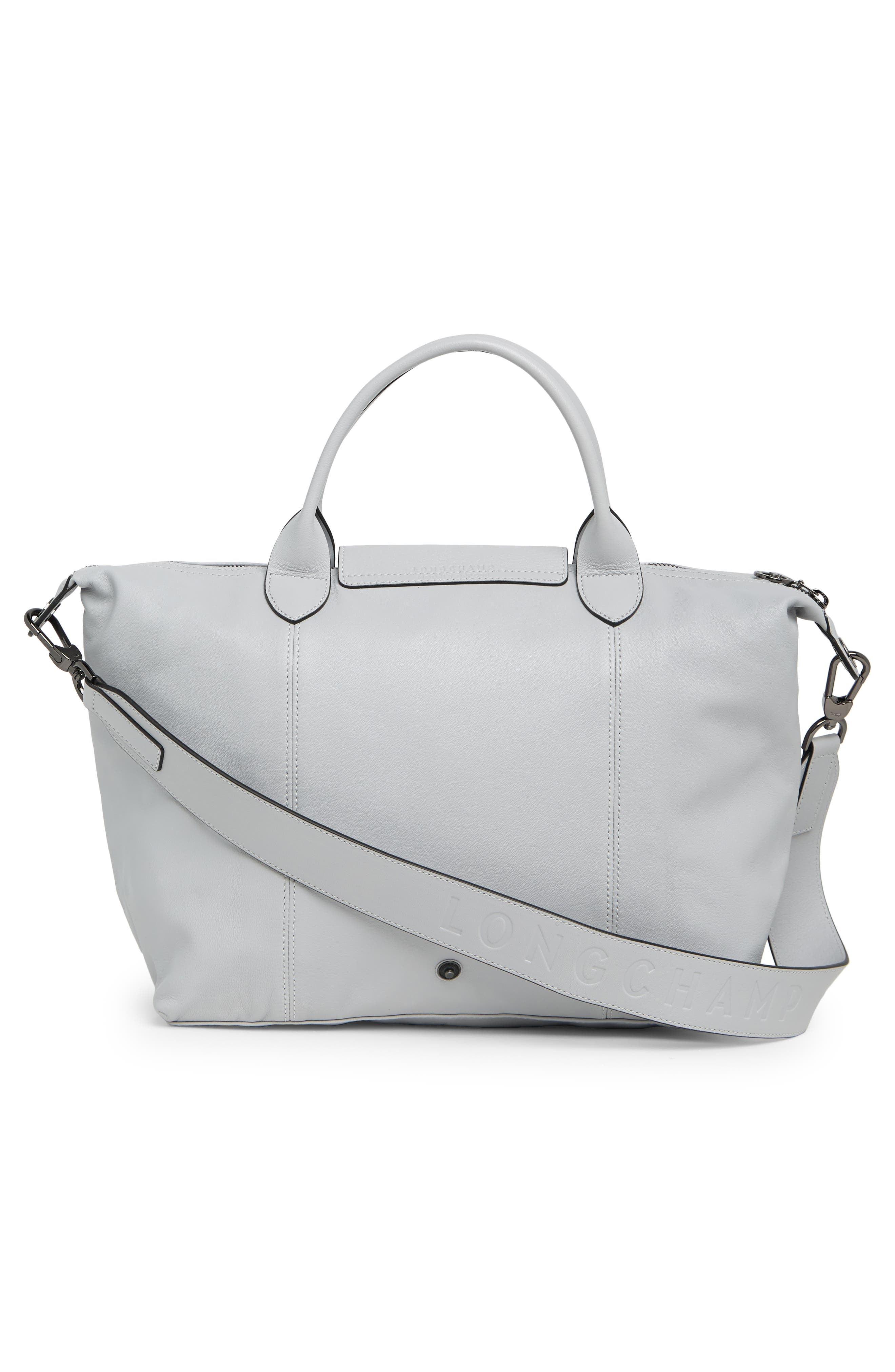 Longchamp Le Pliage Leather Shoulder Bag, Alternate, color, 