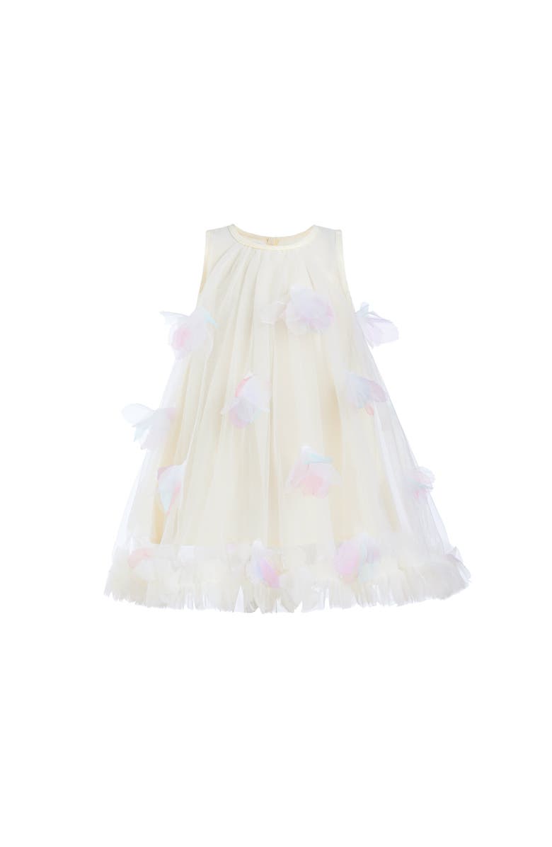 Mimi Tutu Blooming Tulle Sleeveless Dress, Alternate, color, Ivory