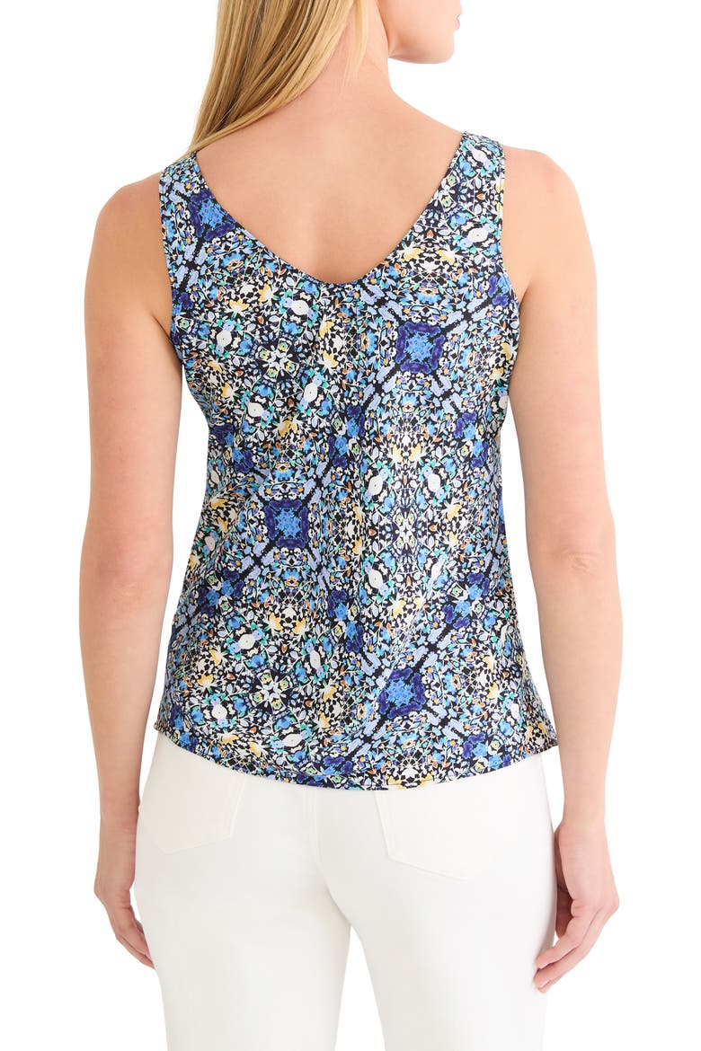Filigree Tile Tank, Alternate, color, BLUE MULTI