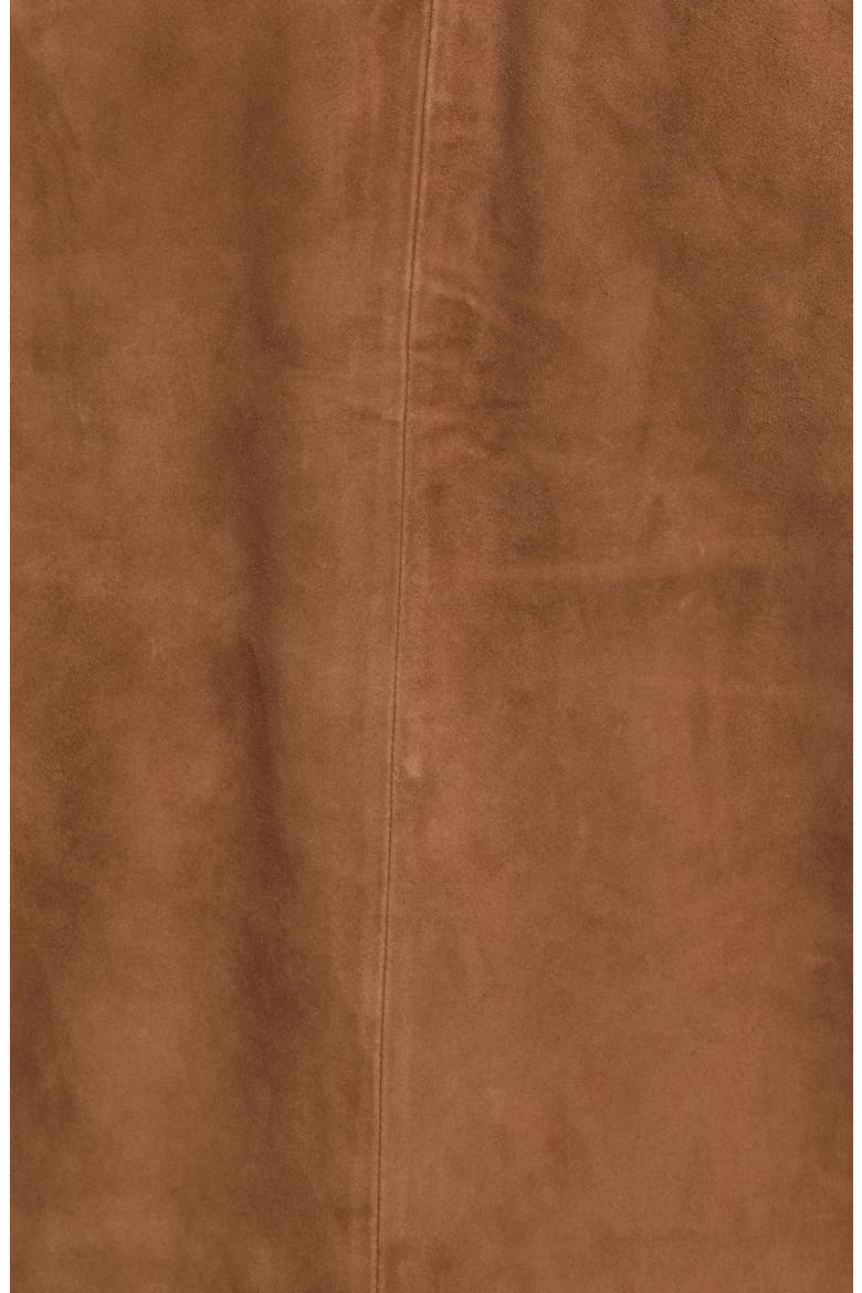 Suede Bomber Jacket, Alternate, color, BROWN SORREL