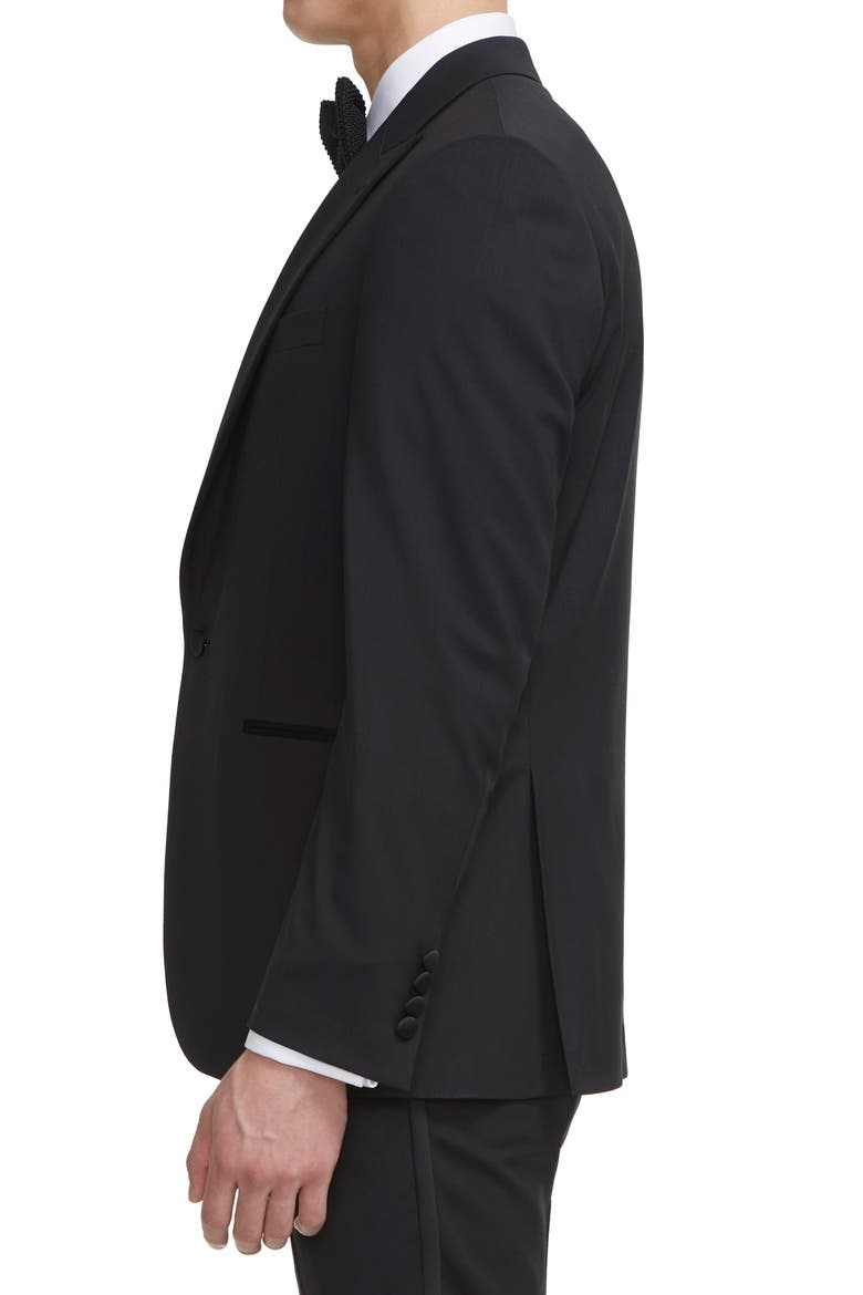 Elwood Tuxedo Jacket, Alternate, color, BLACK