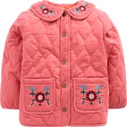 Mini Boden Kids' Embroidered Quilted Corduroy Jacket
