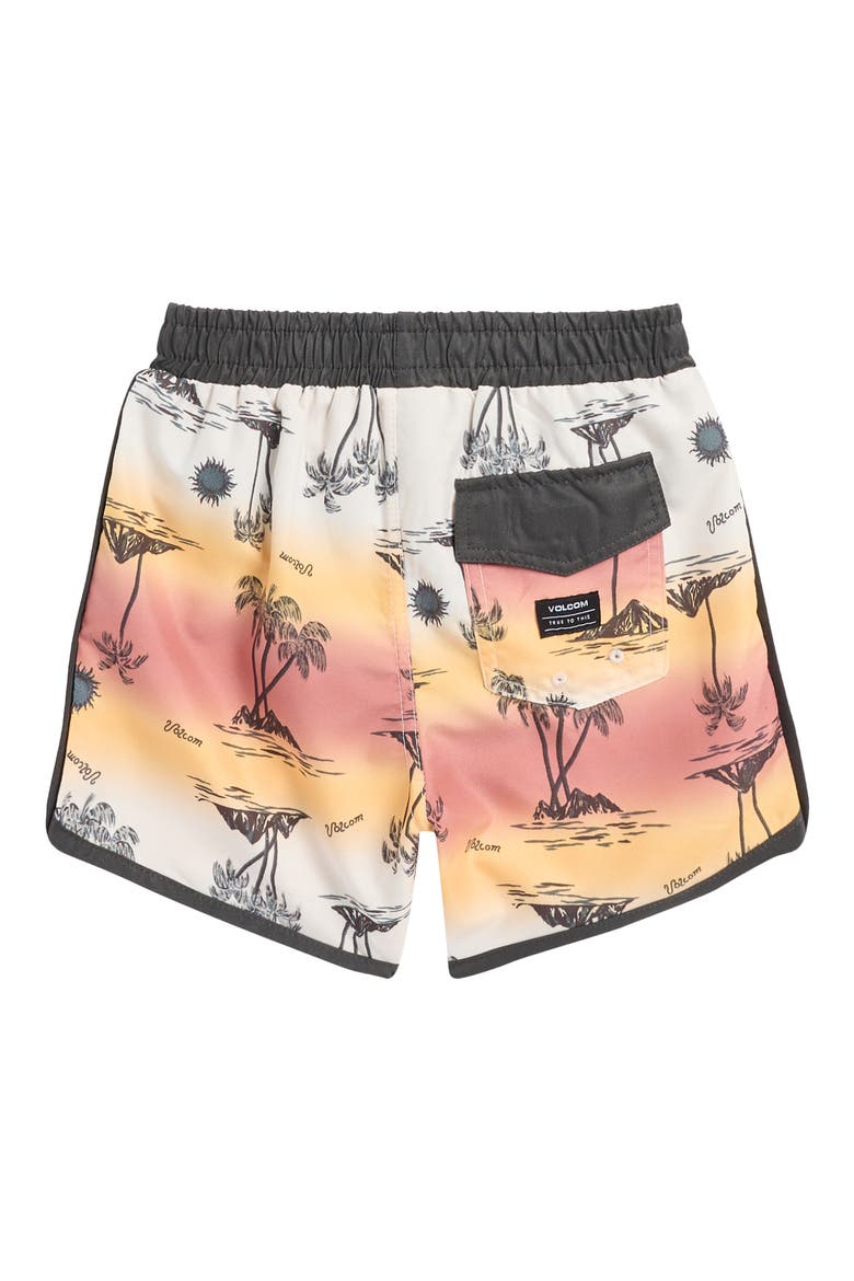 Graphic T-Shirt & Swim Trunks Set, Alternate, color, BLACK