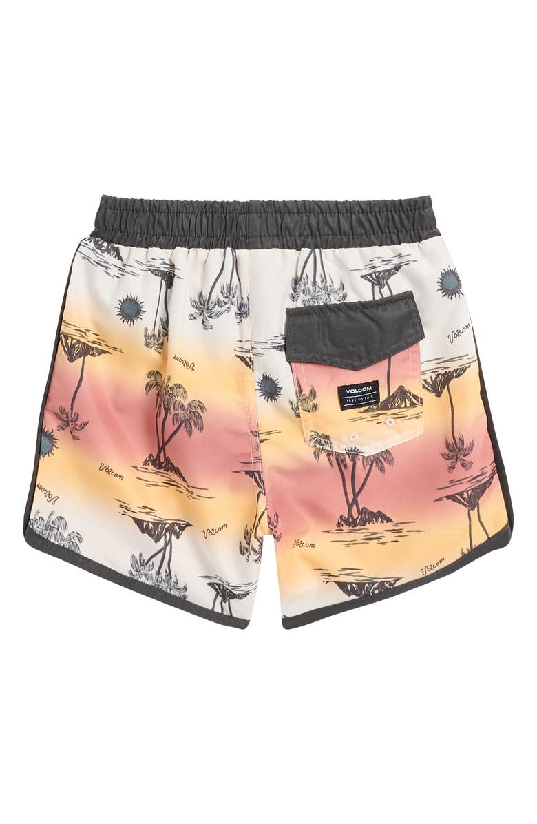 Volcom Graphic T-Shirt & Swim Trunks Set, Alternate, color, Black