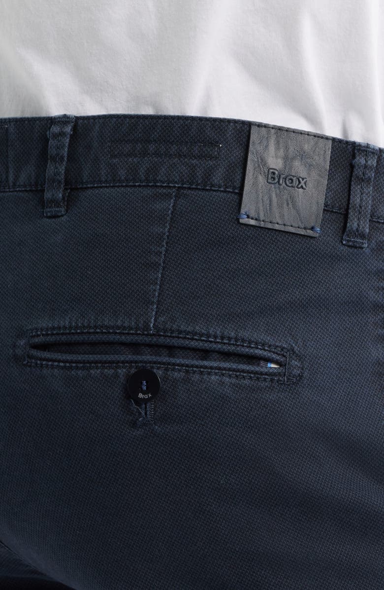 Brax Fabio Flat Front Cotton Blend Pants, Alternate, color, Navy
