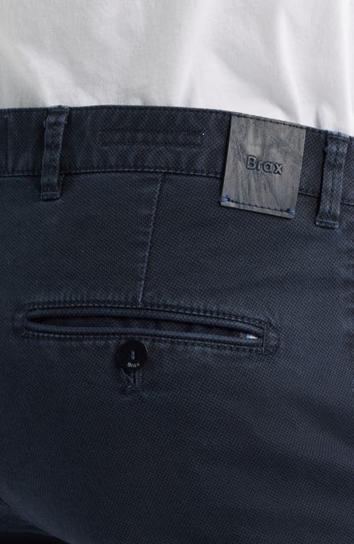 Brax Fabio Flat Front Cotton Blend Pants In Blue