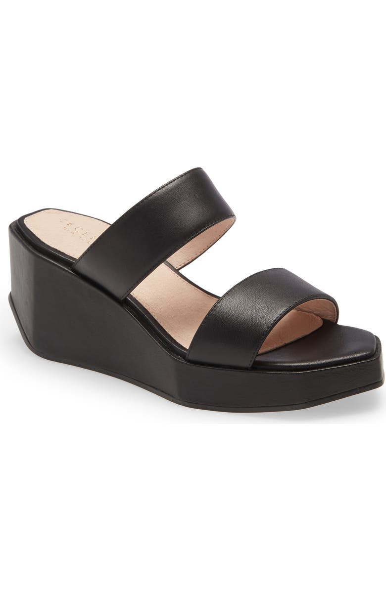 Cecelia New York Bailey Wedge Platform Slide Sandal, Main, color,