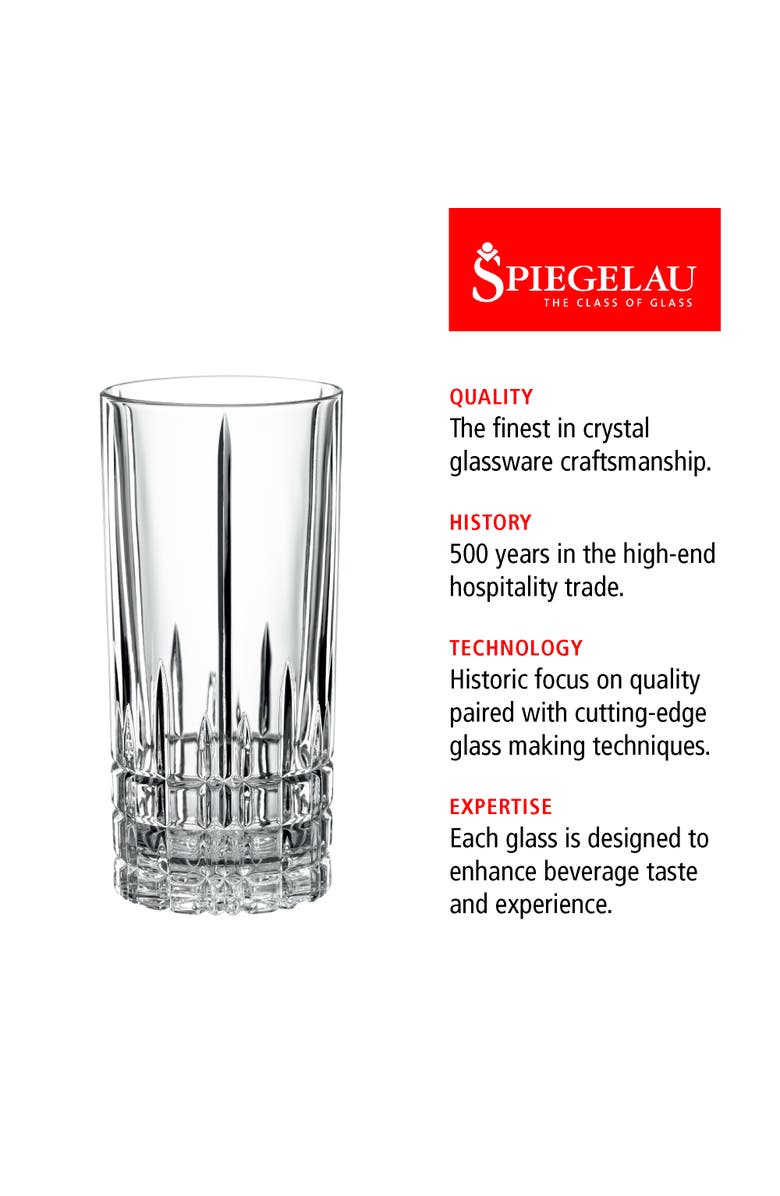 SPIEGELAU Perfect Longdrink Glass Set of 4, Alternate, color, Clear
