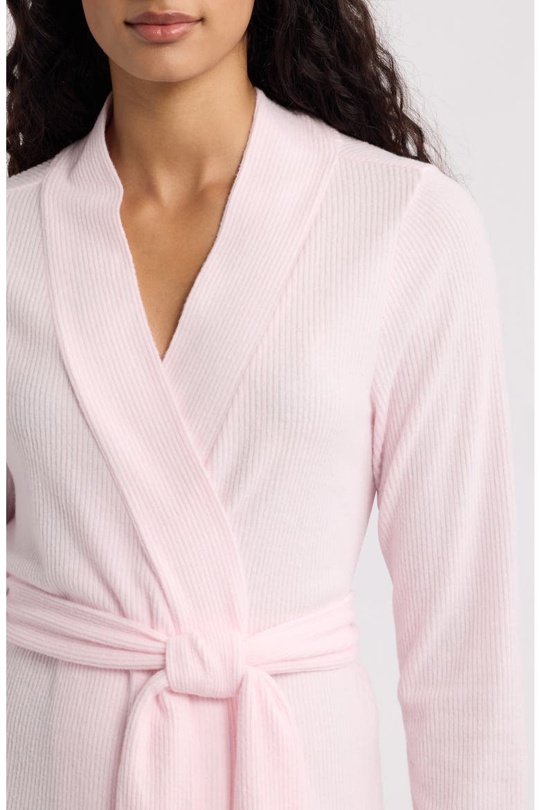Cozy Short Robe, Alternate, color, PINK PRIMROSE