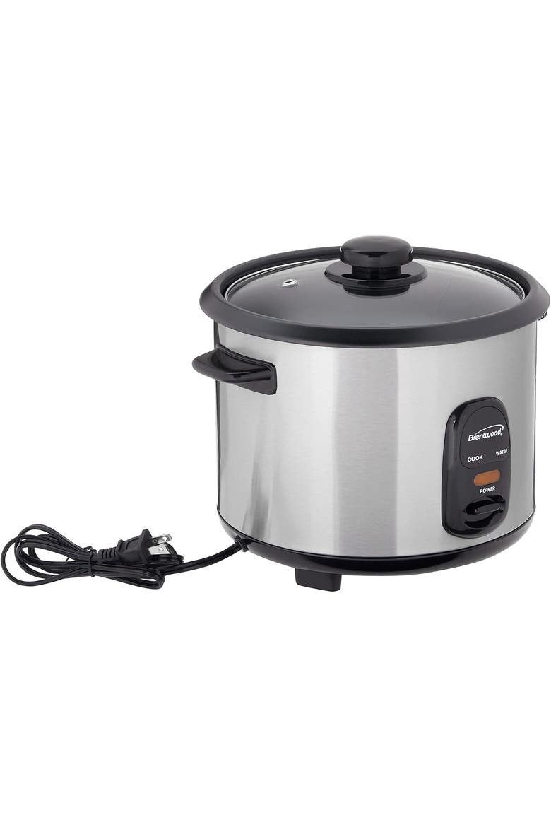 Rice Cooker, Main, color, BLACK AND STAINLESS STEEL