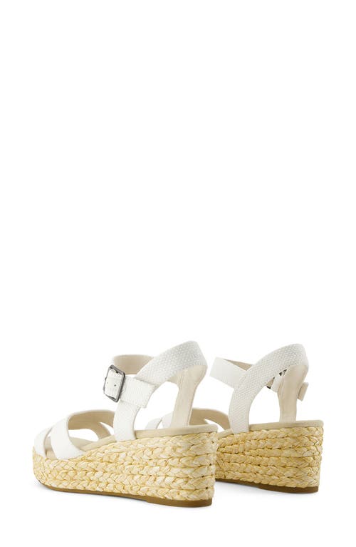 TOMS TOMS AUDREY ANKLE STRAP ESPADRILLE PLATFORM WEDGE SANDAL