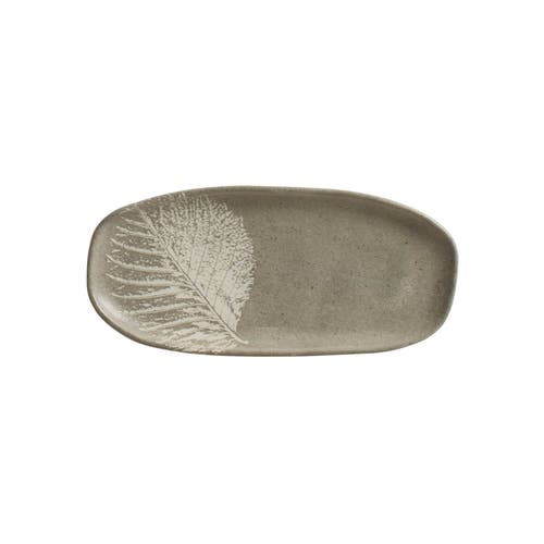 Porto Brasil Shallow Organic Oval Platter Small Set Of 4 In Gray