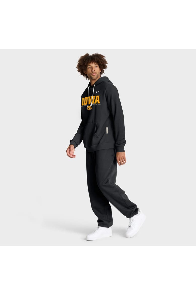 Men's Nike Black Iowa Hawkeyes 2025 Sideline Standard Issue Dri-FIT Hoodie, Alternate, color, Black