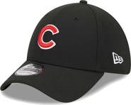 New Era Men's New Era Black Chicago Cubs Logo 39THIRTY Flex Hat