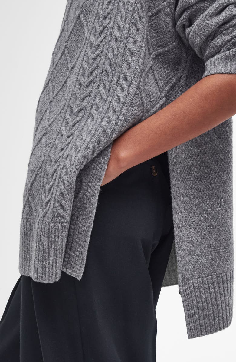 Barbour Burne Wool Blend Turtleneck Sweater, Alternate, color, 