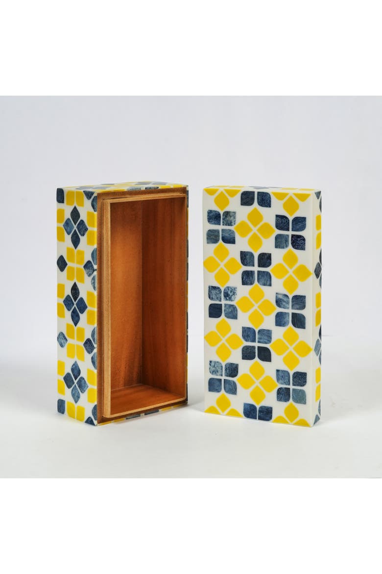 Marigold Mosaic Inlay Box, Alternate, color, Marigold