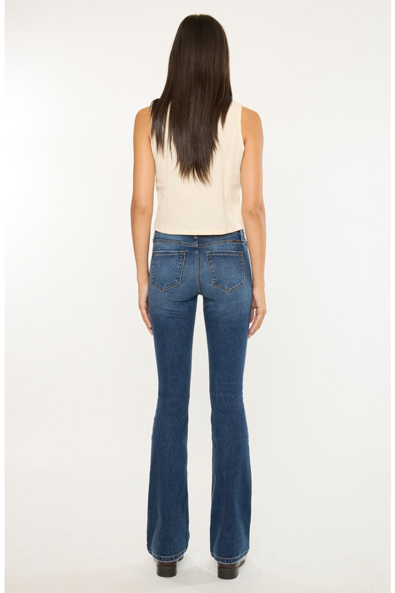 Brooklyn Essentials High Rise Skinny Bootcut Jeans, Alternate, color, Dark Wash