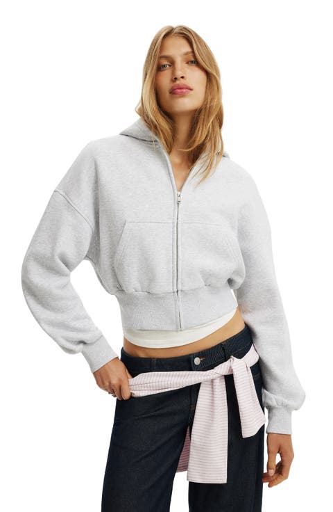 Women's Oversized Zip Through Hoodie