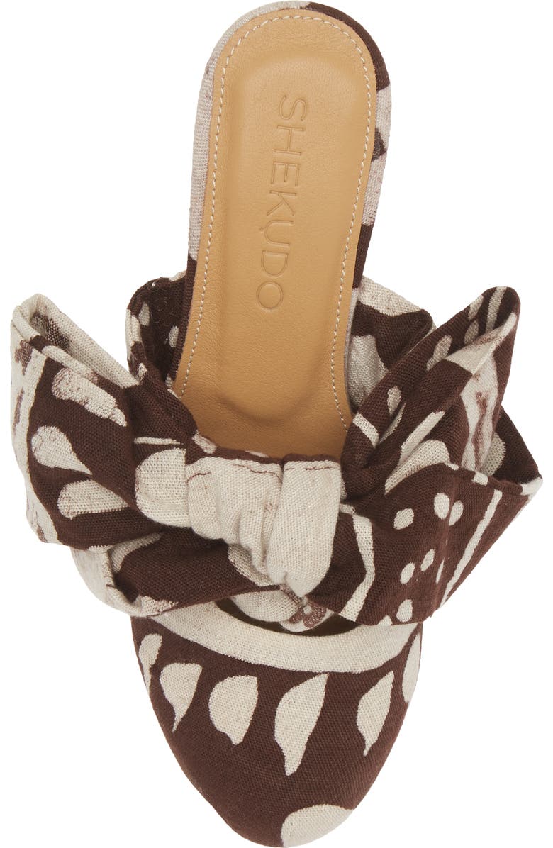 SHEKUDO Print Bow Mule, Alternate, color,