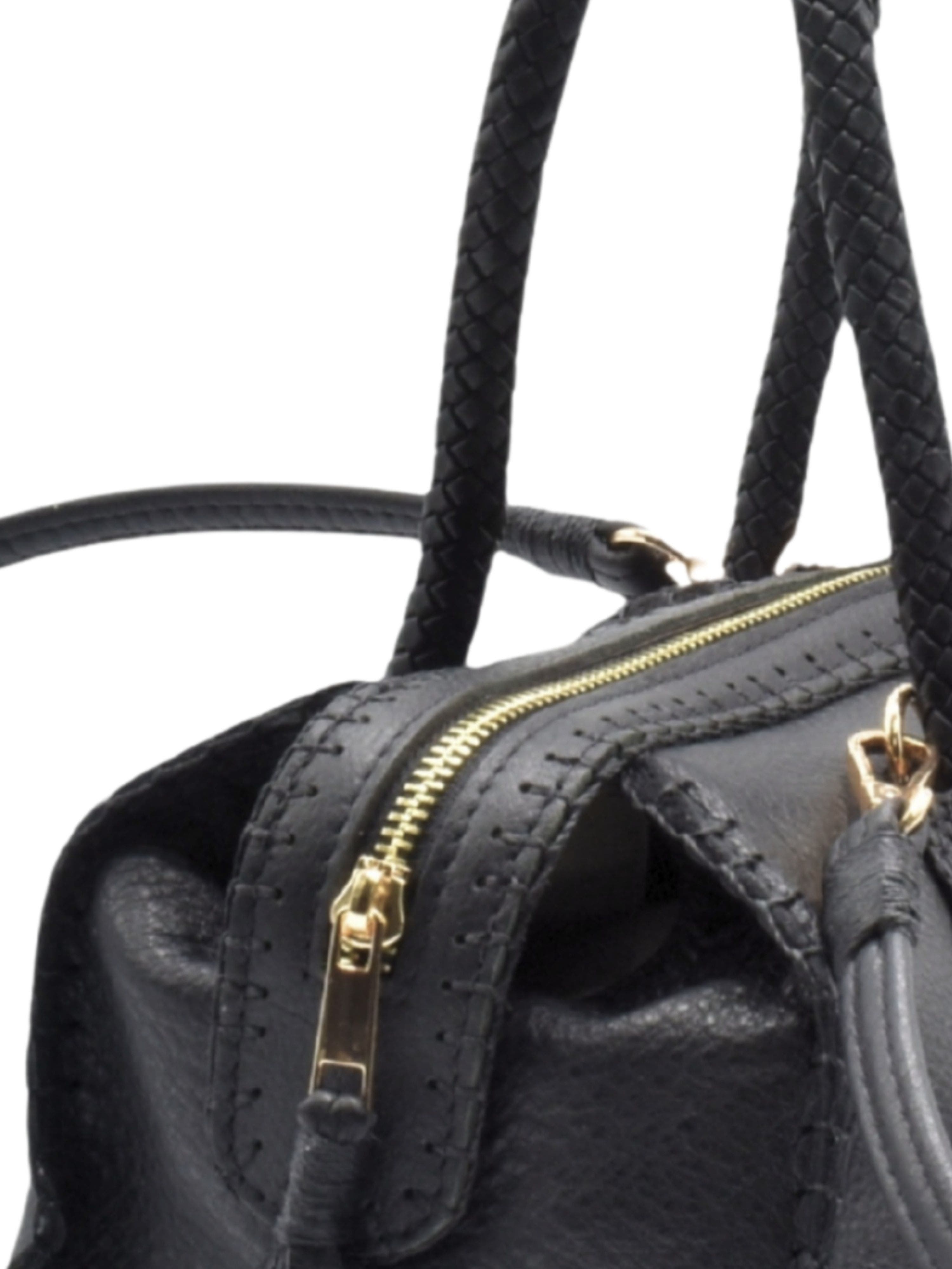 Carlos Falchi Mini Barrel Leather Bag CF278, Alternate, color, 