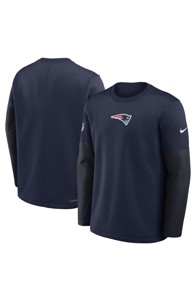 Nike Men's Nike Navy New England Patriots Sideline Scripted to Win Performance Long Sleeve T-Shirt, Alternate, color, Navy