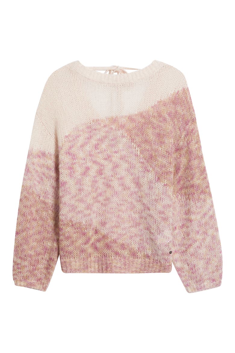 Fargovia Cutout Sweater, Alternate, color, PINK OMBRE