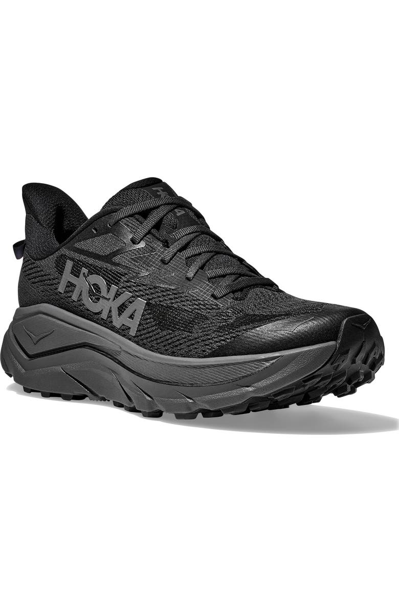 HOKA Challenger 8 Trail Running Shoe, Main, color, Black / Outer Orbit