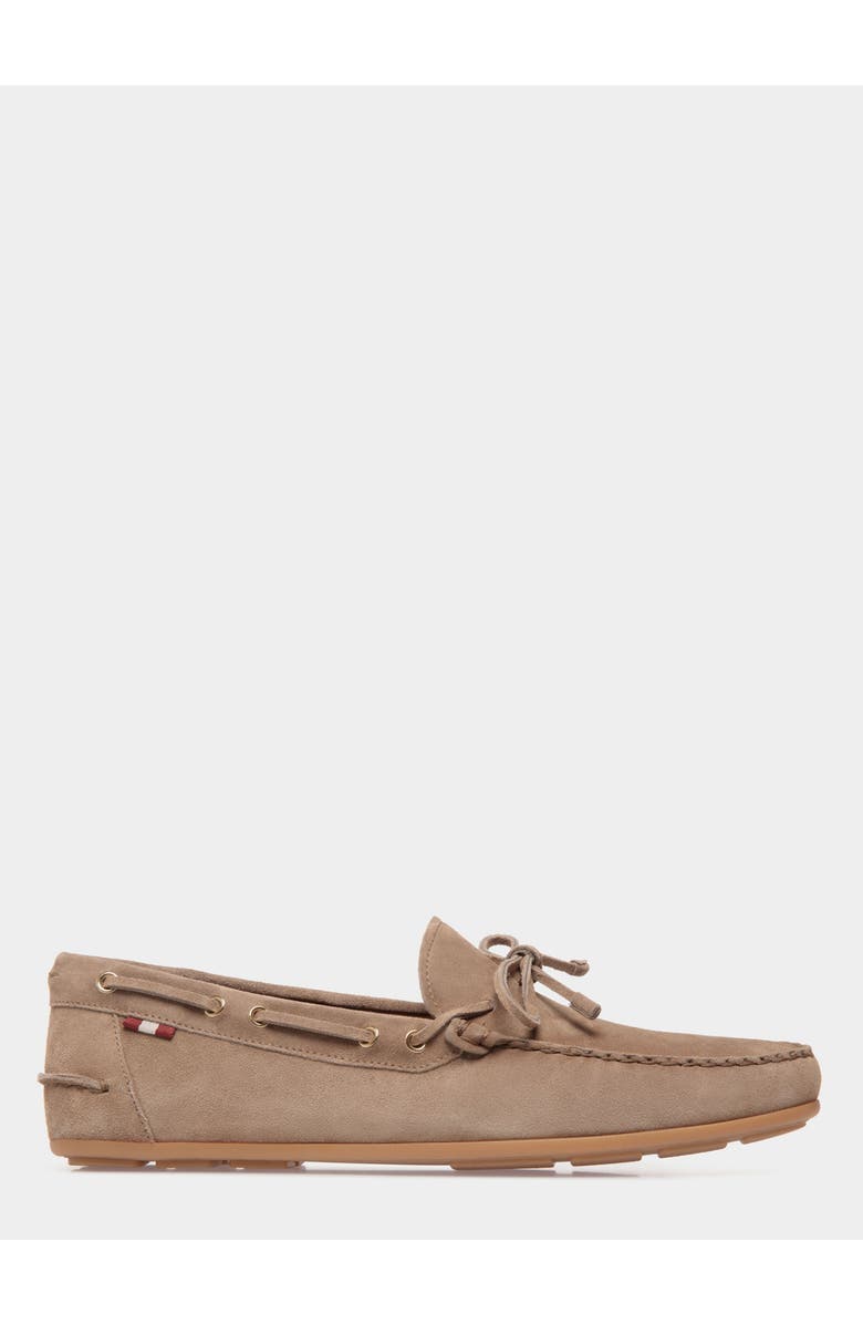 Bally Clay Driver in Calf Suede, Main, color, Natural