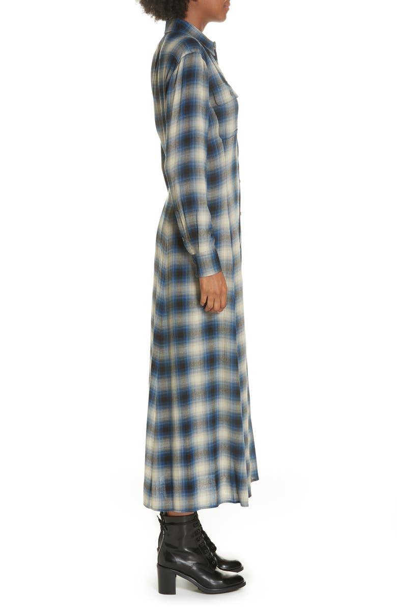 Polo Ralph Lauren Plaid Midi Shirtdress, Alternate, color, 