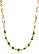 Nialaya Malachite Chain Choker