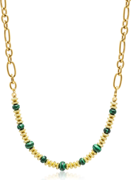 Nialaya Malachite Chain Choker