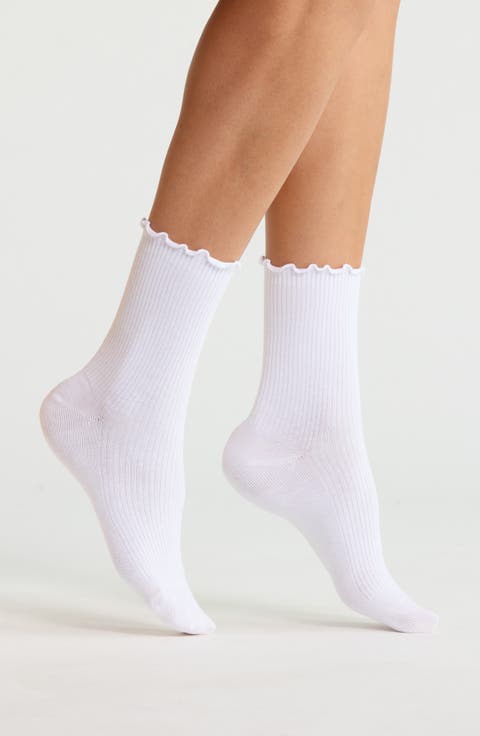 Lettuce Edge Quarter Crew Socks
