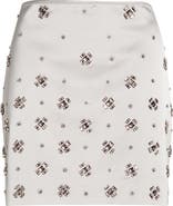 Veronica Beard Olenna Embellished Miniskirt