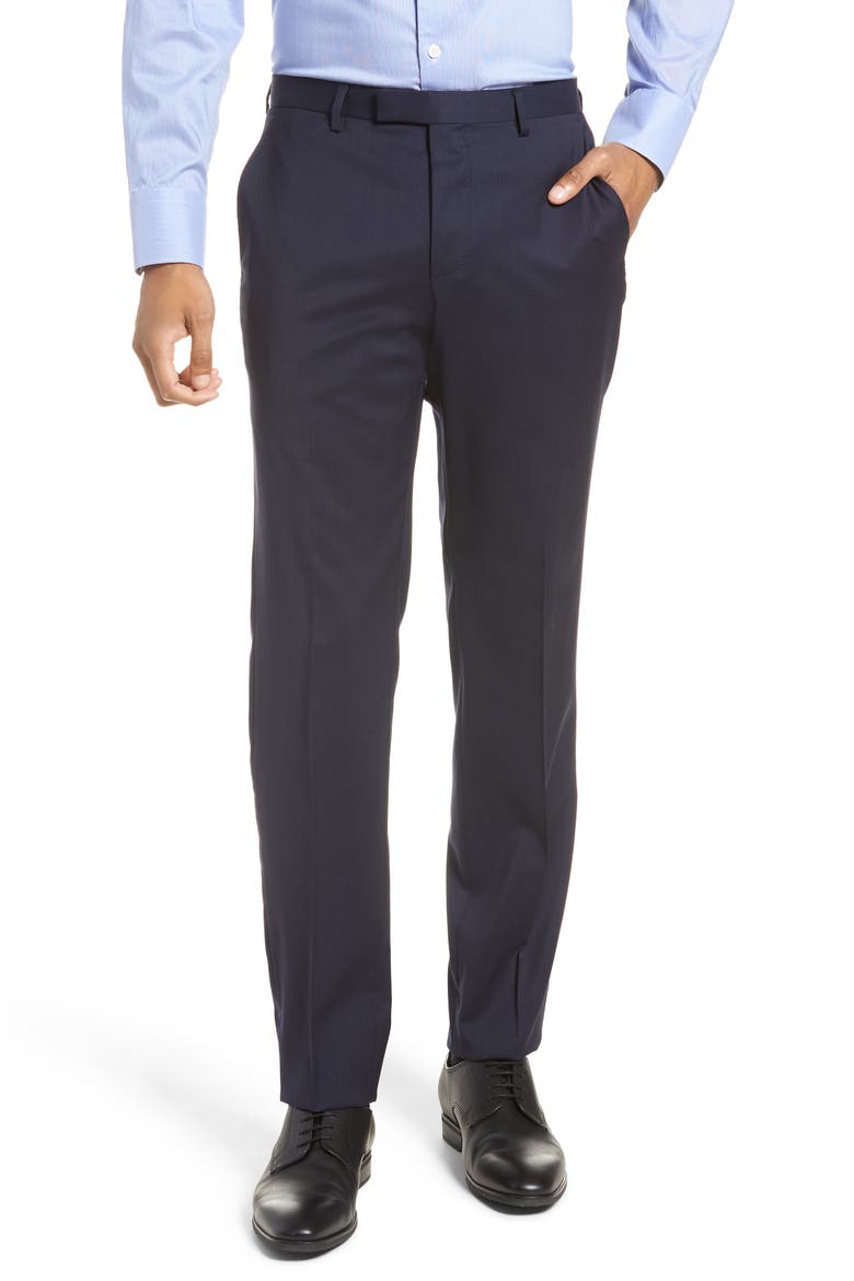 Johnstons/Lenon Regular Fit Solid Wool Suit, Alternate, color, NAVY