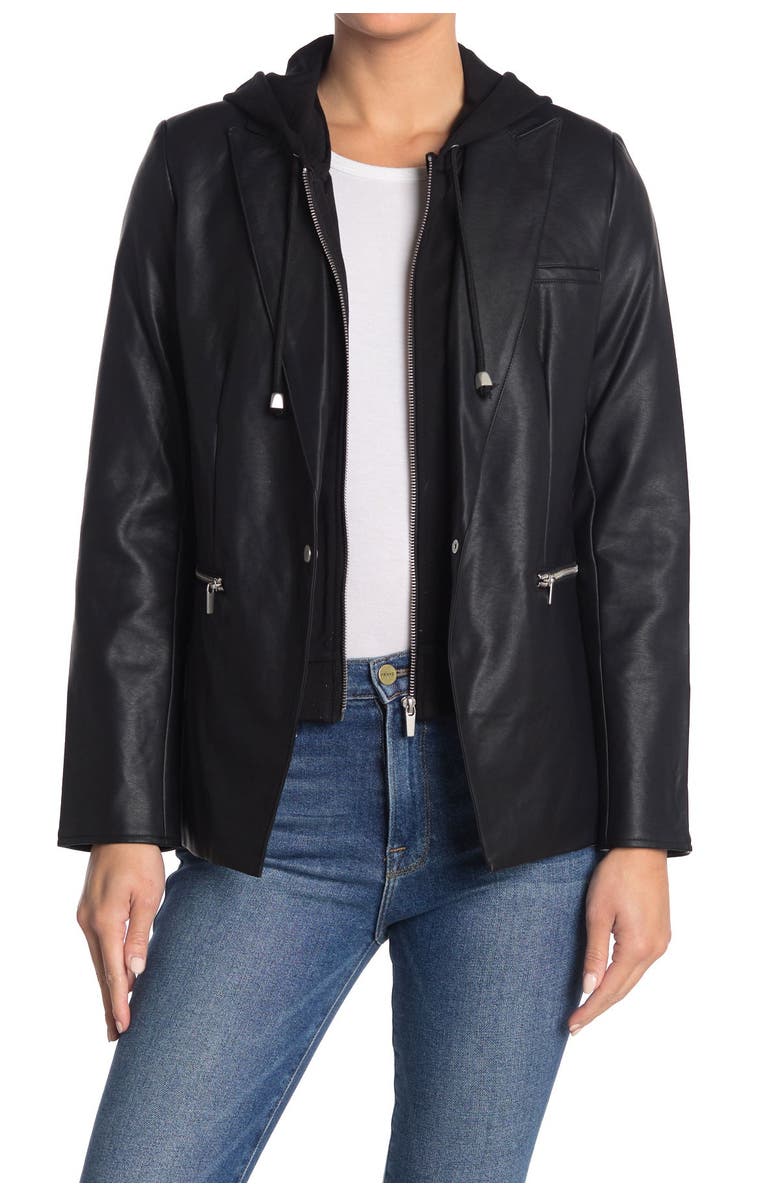 Love Token Owen Faux Leather Jacket, Main, color, 