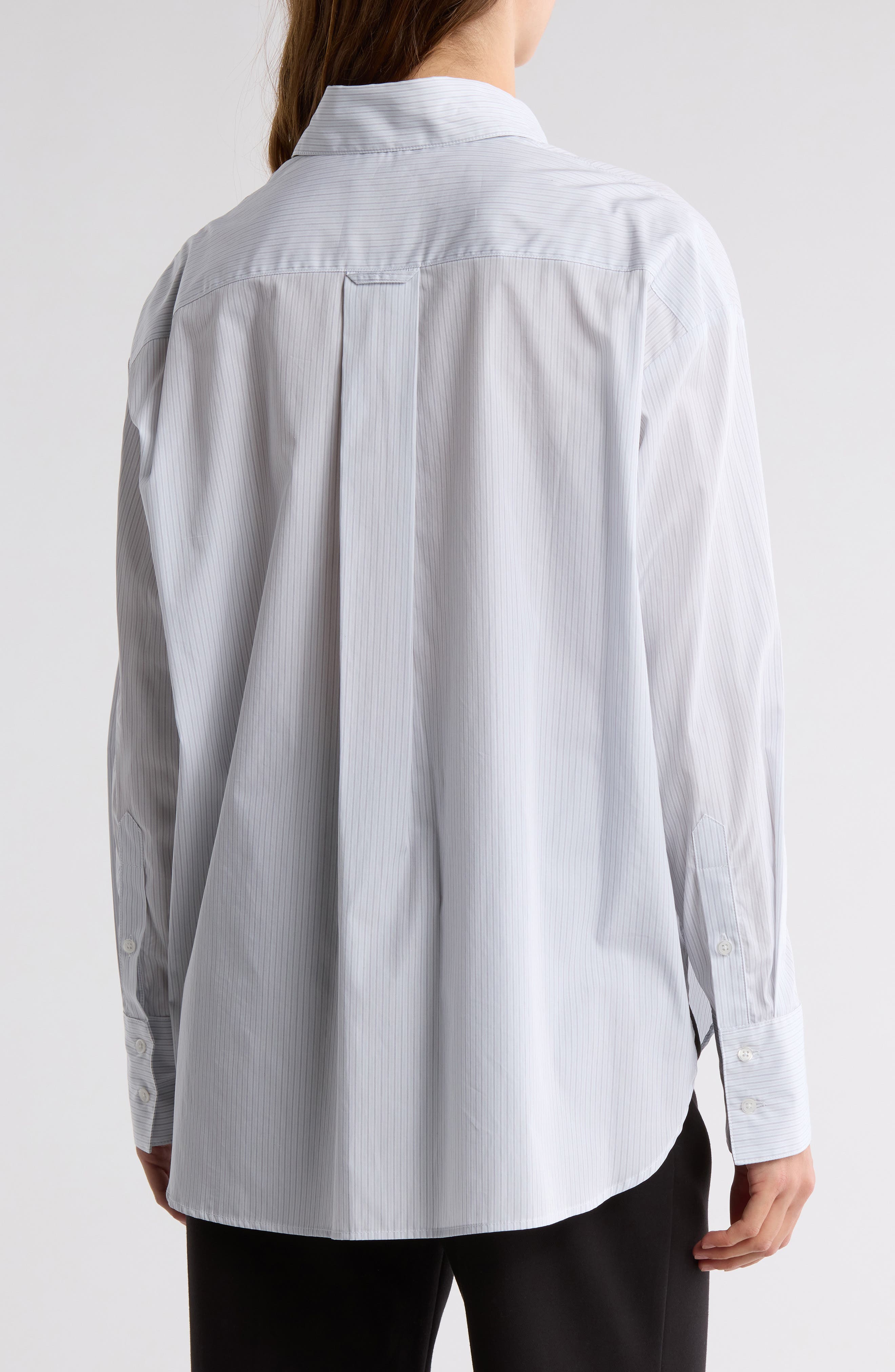 Big Joe Oversize Stripe Button-Up Shirt - image 2