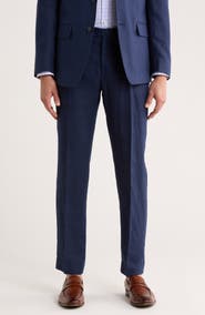 Tommy Hilfiger Flat Front Linen Trousers