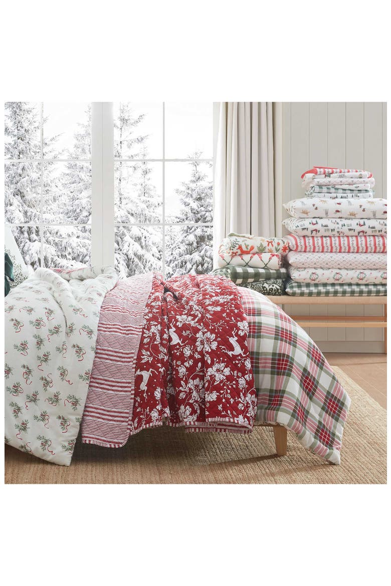 Madison Gingham Throw Blanket, Alternate, color, GREEN