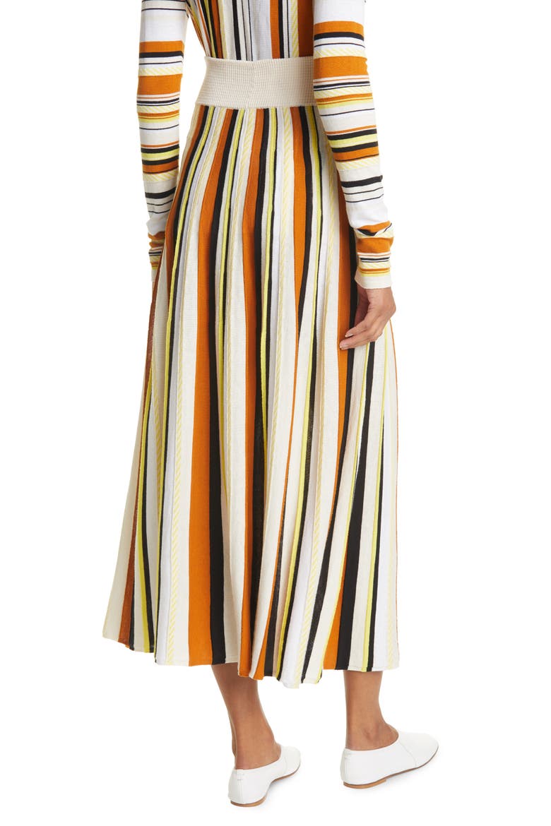 Marika Stripe Skirt, Alternate, color, MULTI COLOUR