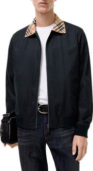 Burberry Gabardine Glenfields Bomber Jacket