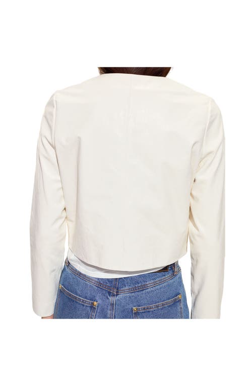 Cynthia Rowley The London Leather Cropped Jacket