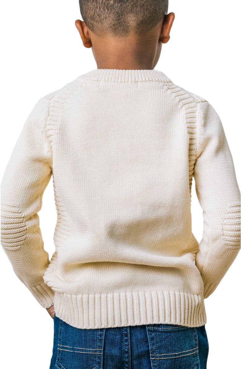 Hope & Henry Baby Boys' Henley Sweater with Rib Details, Infant, Alternate, color, 