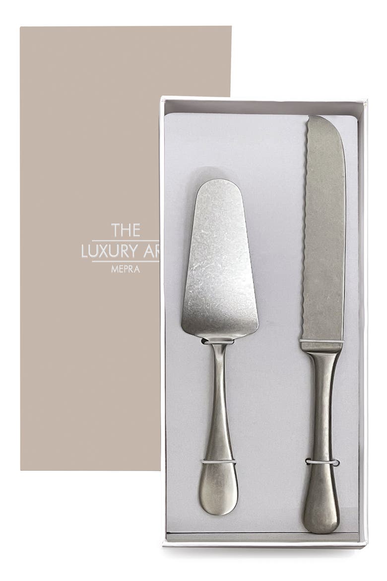 Brescia Vintage Cake Set - 2 Pieces, Alternate, color, Silver
