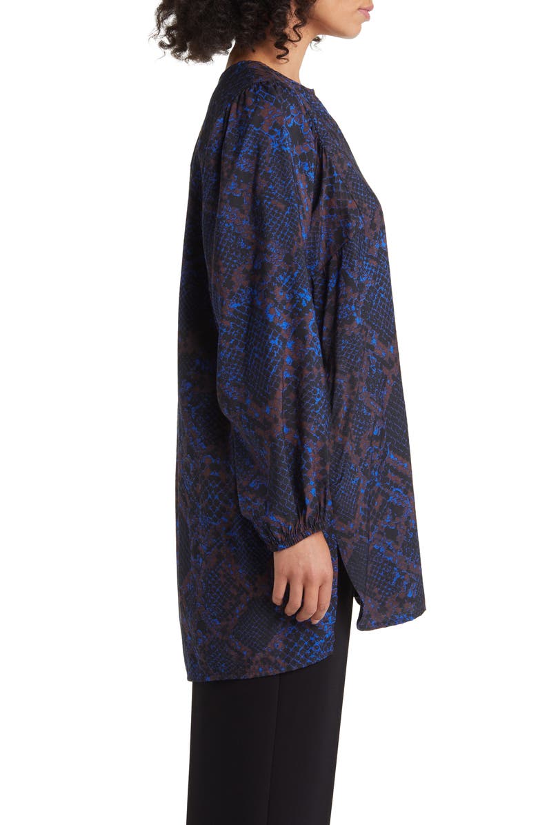 Masai Copenhagen Gabriele Oversize Abstract Print Long Sleeve Tunic Top, Alternate, color, 