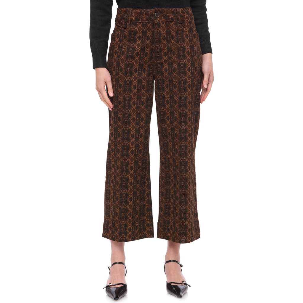 Bagatelle Dolce Vita Crop Wide Leg Pants In Brown
