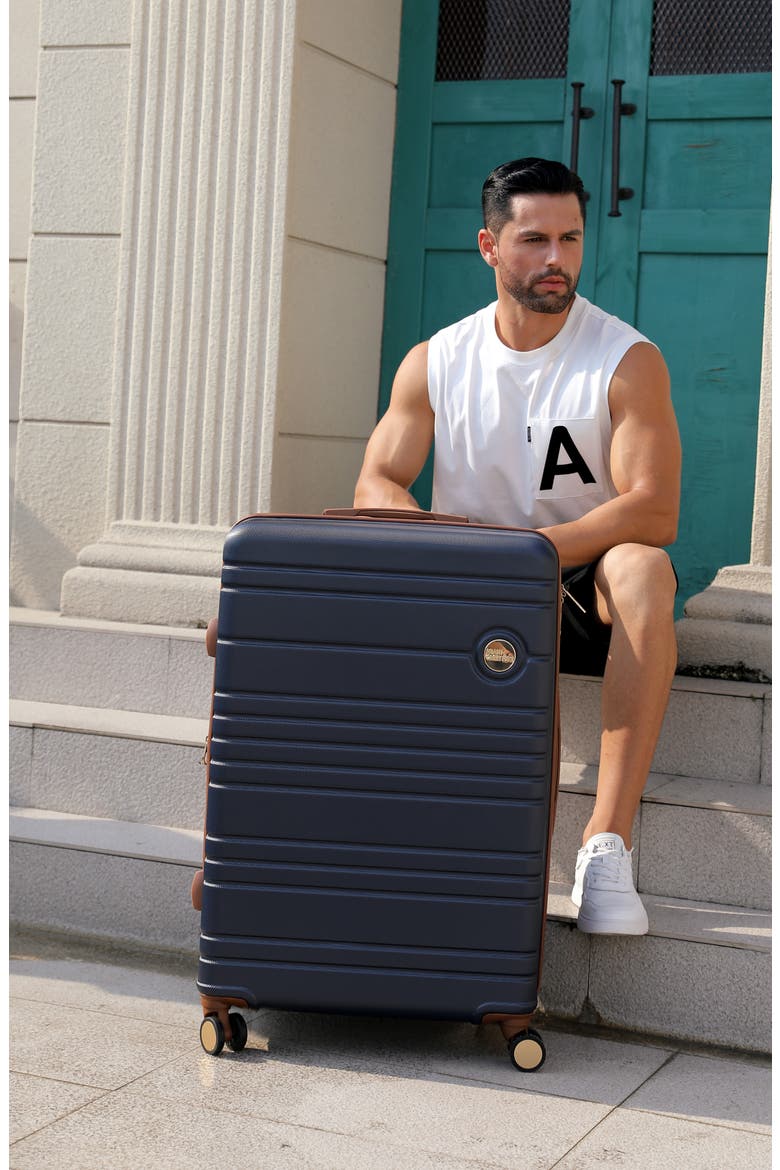 Brickell 3-Piece Hardside Spinner Luggage Set, Alternate, color, NAVY