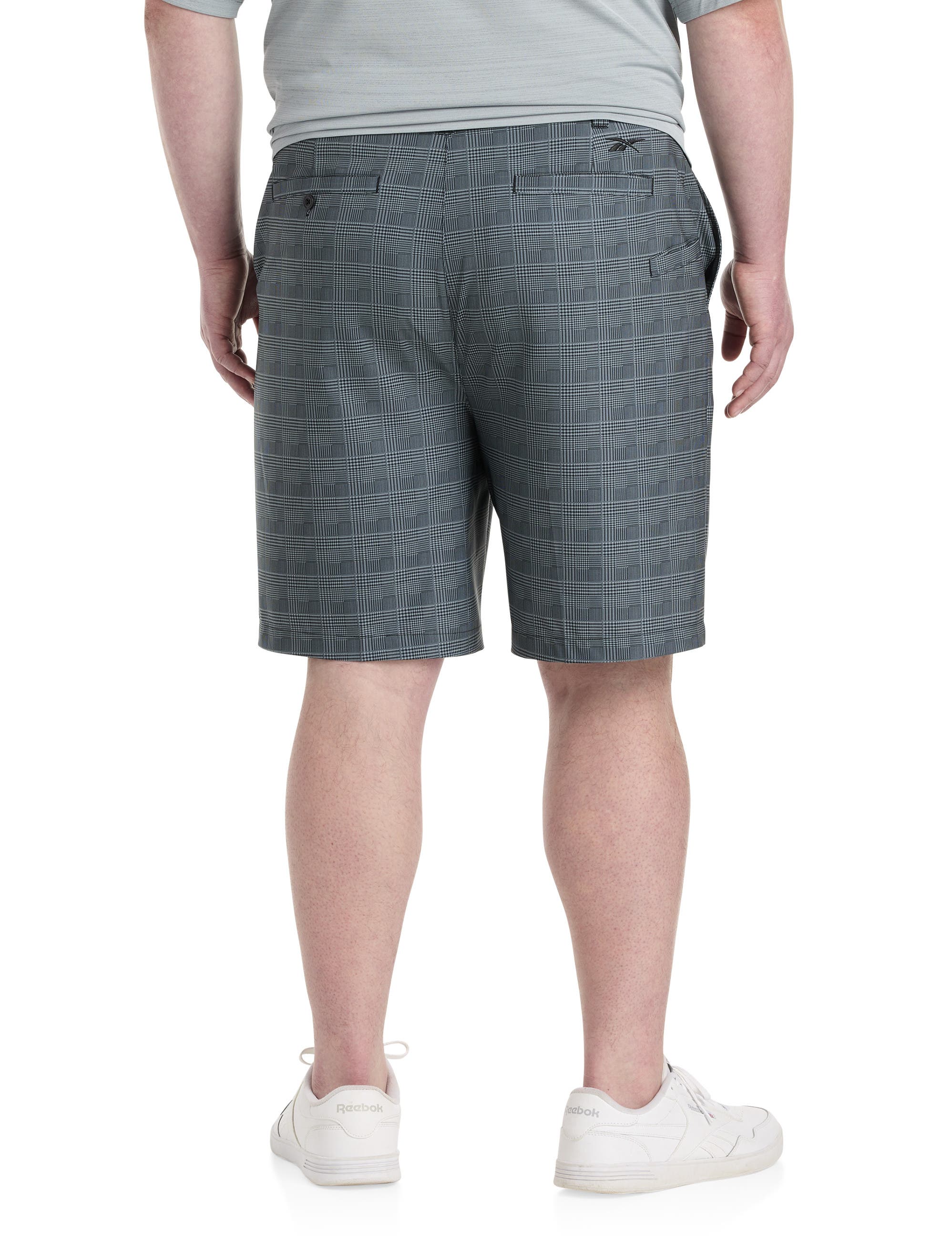 Big & Tall Performance Tonal Plaid Golf Shorts - image 2