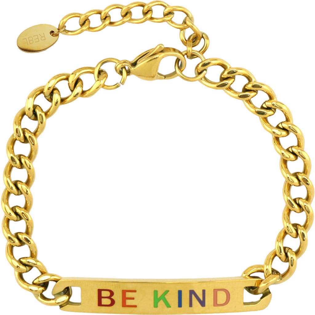 Rebl Be Kind Chain Bracelet