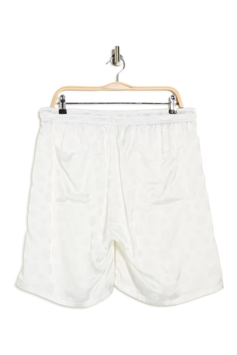 Polka Dot Drawstring Shorts, Alternate, color, WHITE