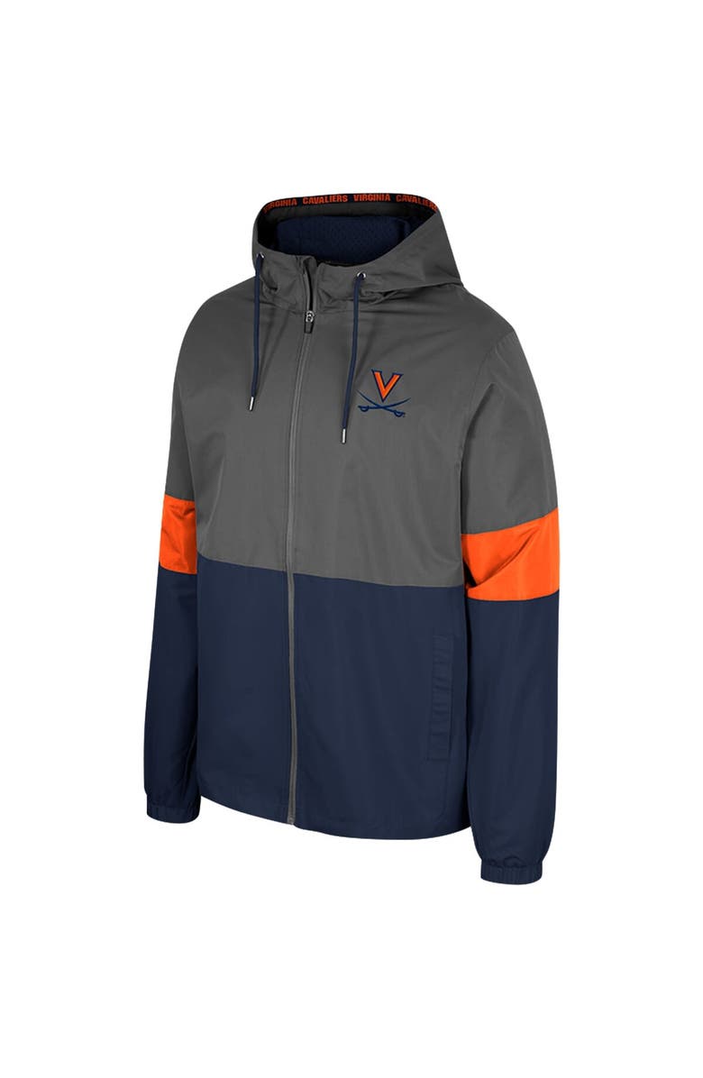 COLOSSEUM Men's Colosseum Charcoal Virginia Cavaliers Miles Full-Zip Jacket, Alternate, color, 